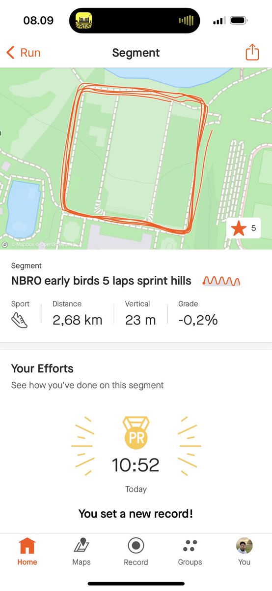 Ambusanga's tweet image. Tidlig op og ud med de gamle løbevenner fra #Nbro - den klassiske Tirsdags Bakketræning kl 06.00 fra Søpavillionen. 
Bakketræningen fra Ry har helt klart hjulpet på hastigheden. Pr med 40 sek. 😁
Fantastisk start på dagen ! 
#twrundk