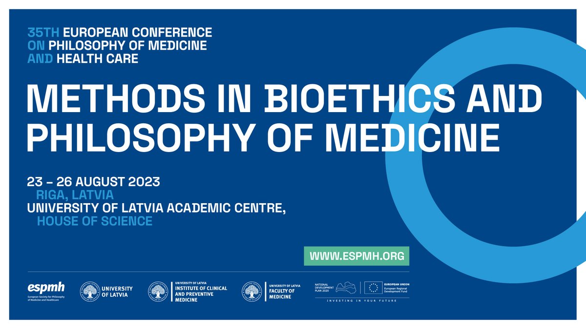 On August 23 - 26, UL is to host one of the largest annual events dedicated to bioethical issues in Europe - the 35th European Society for Philosophy and Health Care Conference 'Methods in Bioethics and Philosophy of Medicine'. Register and participate: espmh.org