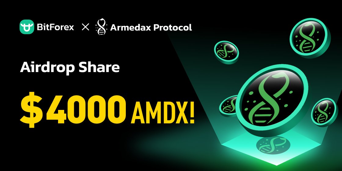 bitforexcom's tweet photo. Giveaway Time💎

💰＄4000 #AMDX Prize pool!

⏰2023/08/22 13:00 - 2023/09/12 13:00 (GMT+8)

✅To Enter:  

1. Follow @bitforexcom  @armedaxinfo
2. Like, RT, and tag 3 friends 
3. Join Armedax Telegram Group and channel 
👉https://t.co/wy89bkqF4J
👉https://t.co/jMcsqeTShc

#BitForex #Armedax #Giveaway #Airdrops