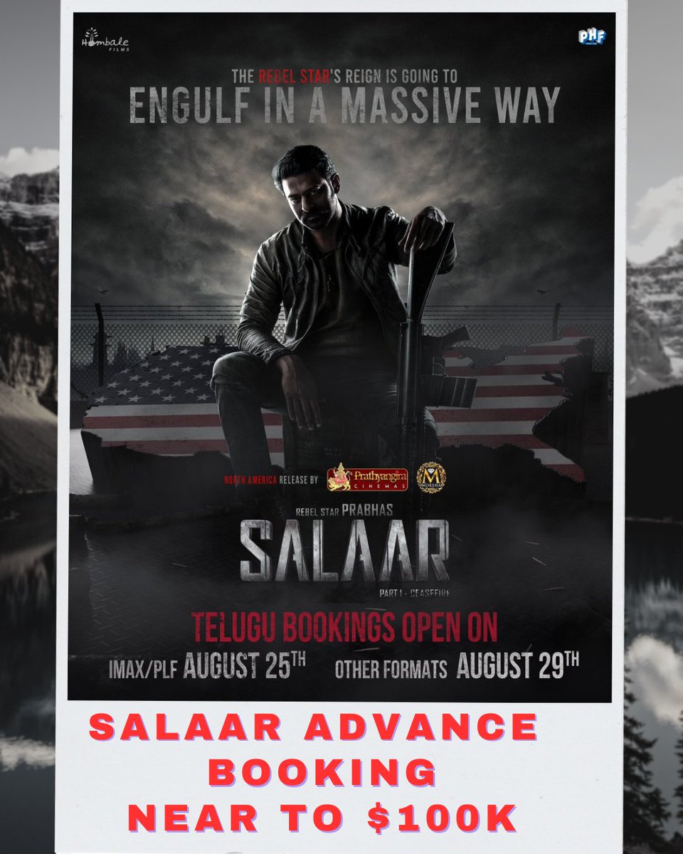 #Salaar  Mass rampage in advance booking USA #SalaarTakeOverUSA #Prabhas