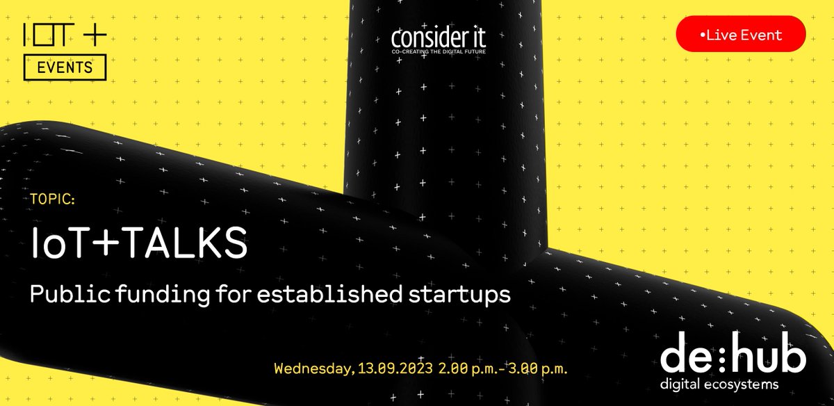 IOTplus_Network's tweet photo. Do´s &amp; Dont´s on how to access public funding for your IoT Startup in Germany? 
👉https://t.co/ViIBGZl8ZN
#ArtificialIntelligence #Funding #BLOCKCHAIN #iot #iiot 
@dehubinitiative @GTAI_de https://t.co/CoZ3UdcV9g