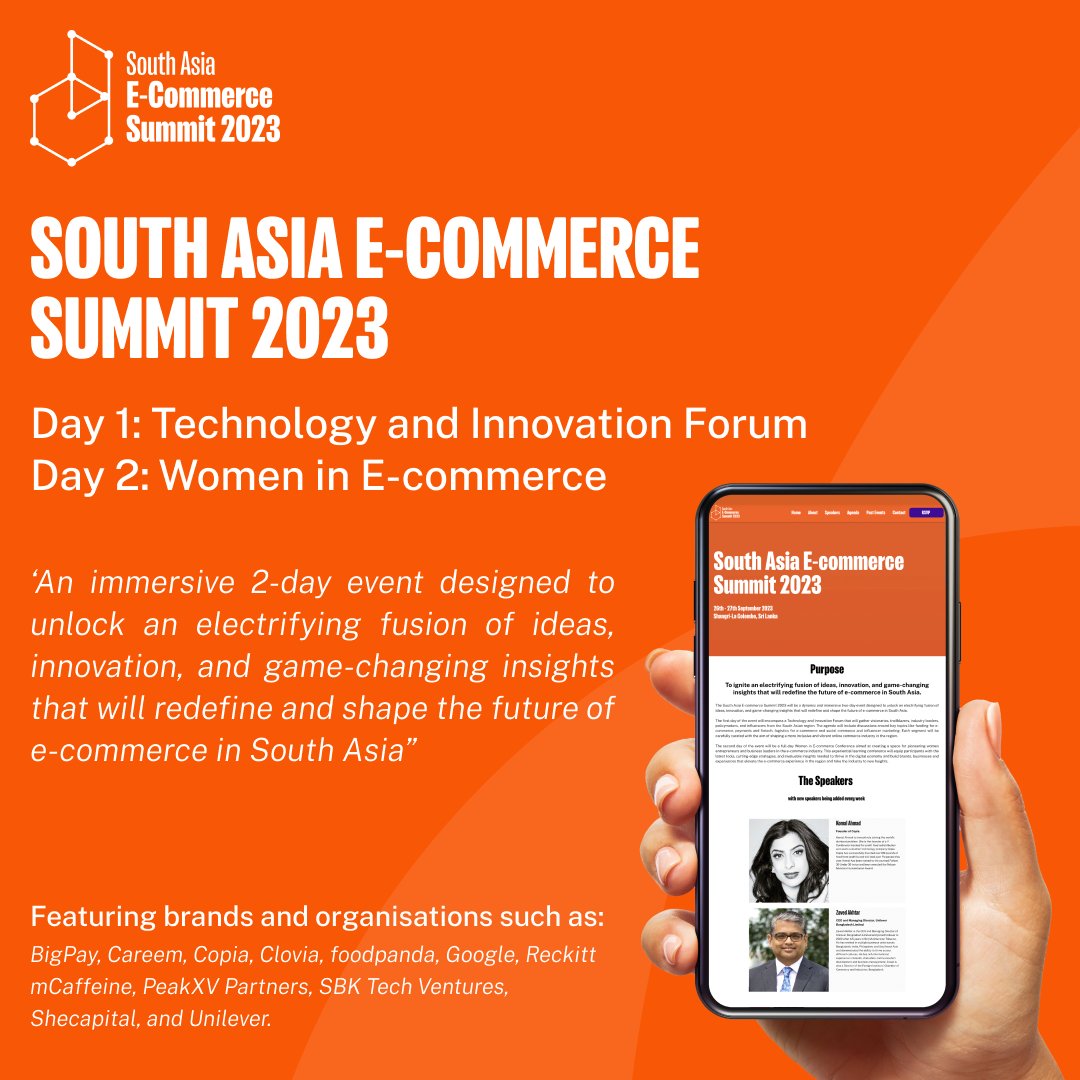 Join us at the South Asia E-Commerce Summit this September in Sri Lanka!

Speakers will share ideas, innovations, and game-changing insights that will redefine and shape the future of e-commerce in South Asia. 

Register now: darazsummit.com