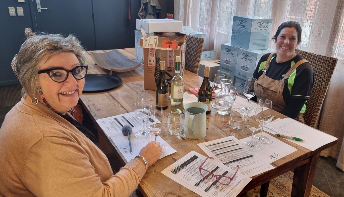 Always good to do a little blind tasting with the team to hone our wine skills!