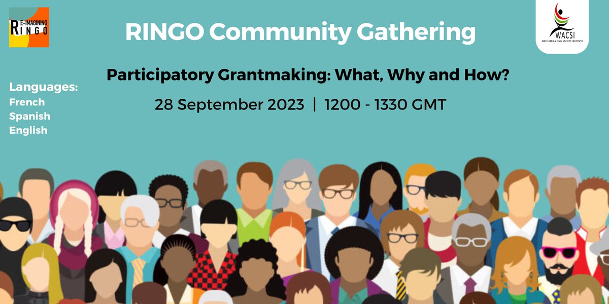 TheRingoProject's tweet photo. Everyone is talking about #participatorygrantmaking - but what does it entail, why is it a viable alternative , and how could I adopt it in my organisation?

Join the #RINGOCommunityGathering on 28th Sept to discuss all this and more!

Register here: https://t.co/d20TecoORa https://t.co/lUyuEo5umP