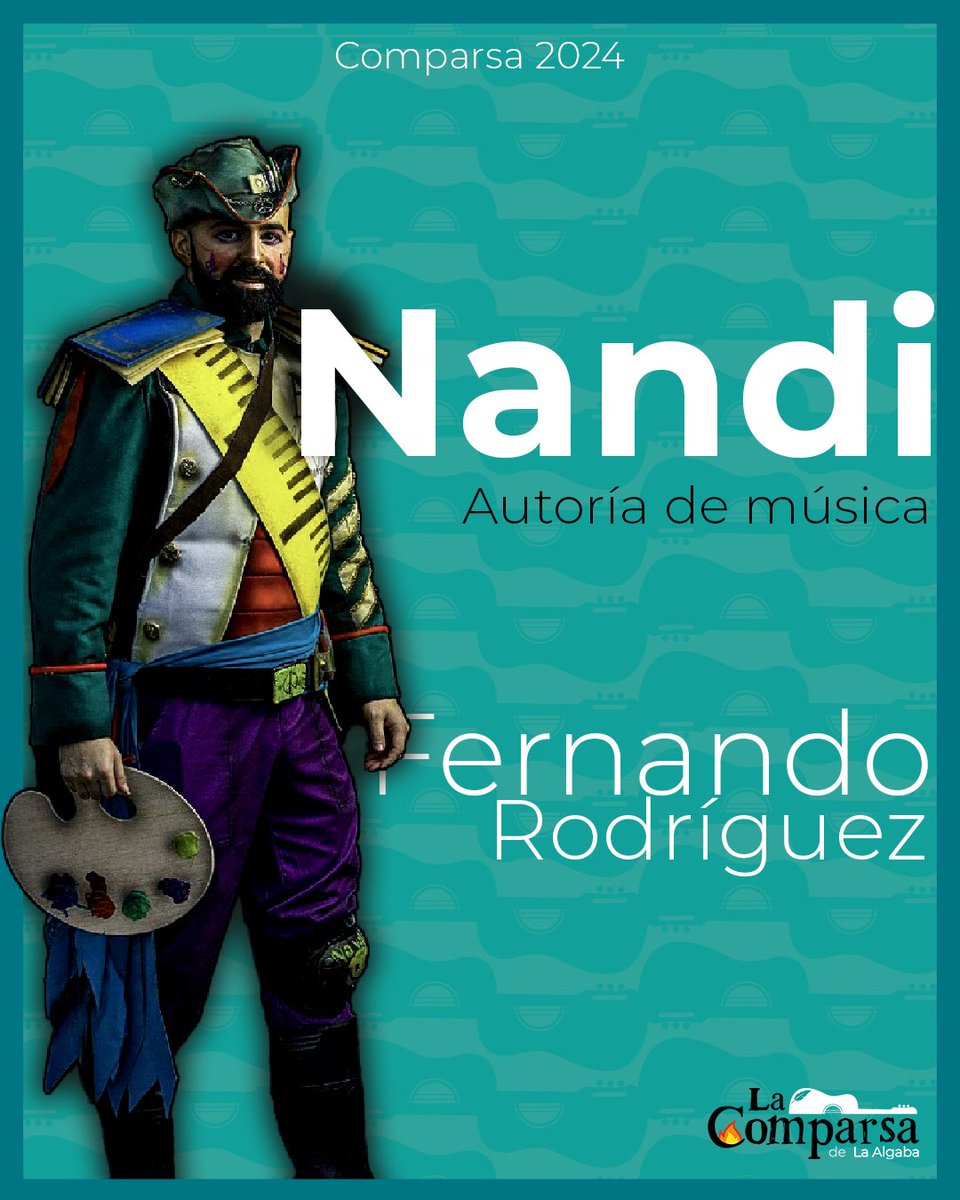 comparsalgaba's tweet photo. Autoría de la comparsa.

Presentamos a nuestros dos autores, Felipe y Nandi.
Por un lado tenemos a Felipe, autor de la letra y por otro a Nandi, autor de la música.
No son nuevos en esto a la hora de componer ya que tienen un historial bastante amplio.
(Sigue) https://t.co/drOW1z6mjT