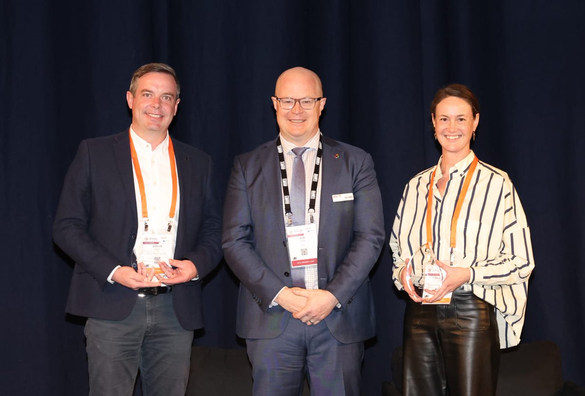 AFAC (@afacnews) on Twitter photo Congratulations to Kelley Toy and Adrian Nacey from <a href="/FireEmergencyNZ/">Fire and Emergency New Zealand</a>, winners of the AFAC Knowledge Innovation Award and the 2023 AFAC Laurie Lavelle Award. Congratulations to Kelley Toy and Adrian Nacey from <a href="/FireEmergencyNZ/">Fire and Emergency New Zealand</a>, winners of the AFAC Knowledge Innovation Award and the 2023 AFAC Laurie Lavelle Award.