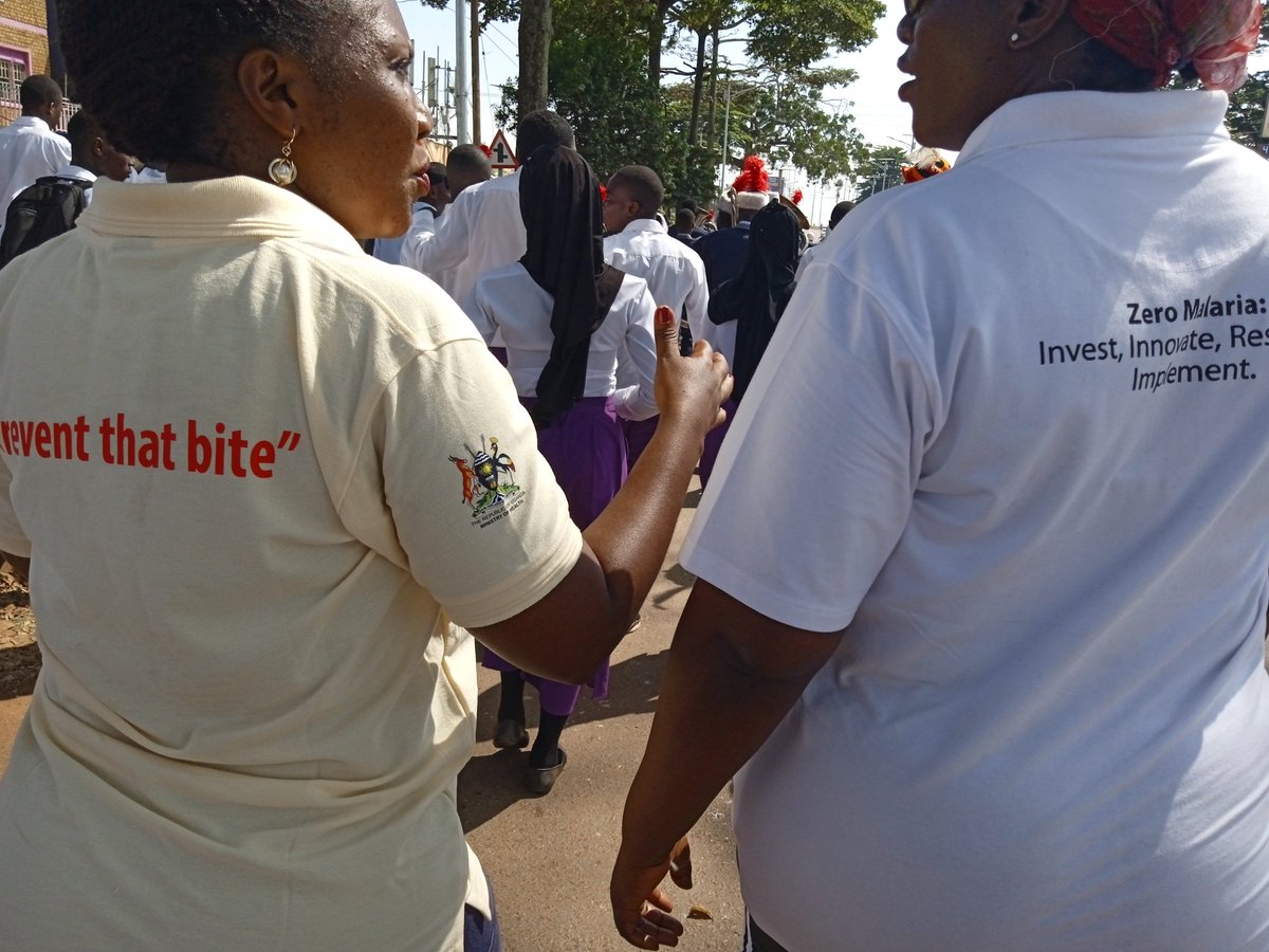 One of our partners @UVRIug is today commemorating the #WorldMosquitoDay under the national theme of #PreventTheBite. They begun the day with a band procession and will have speeches and exhibitions at the Mayor's Garden in Entebbe. #ZeroMalaria