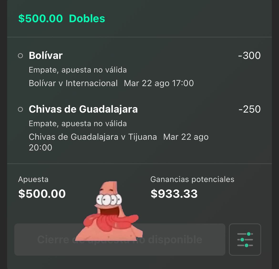 PICK_udo's tweet photo. Vamos con estas dos, 8% del bank inicial. https://t.co/TopPcr7MUj