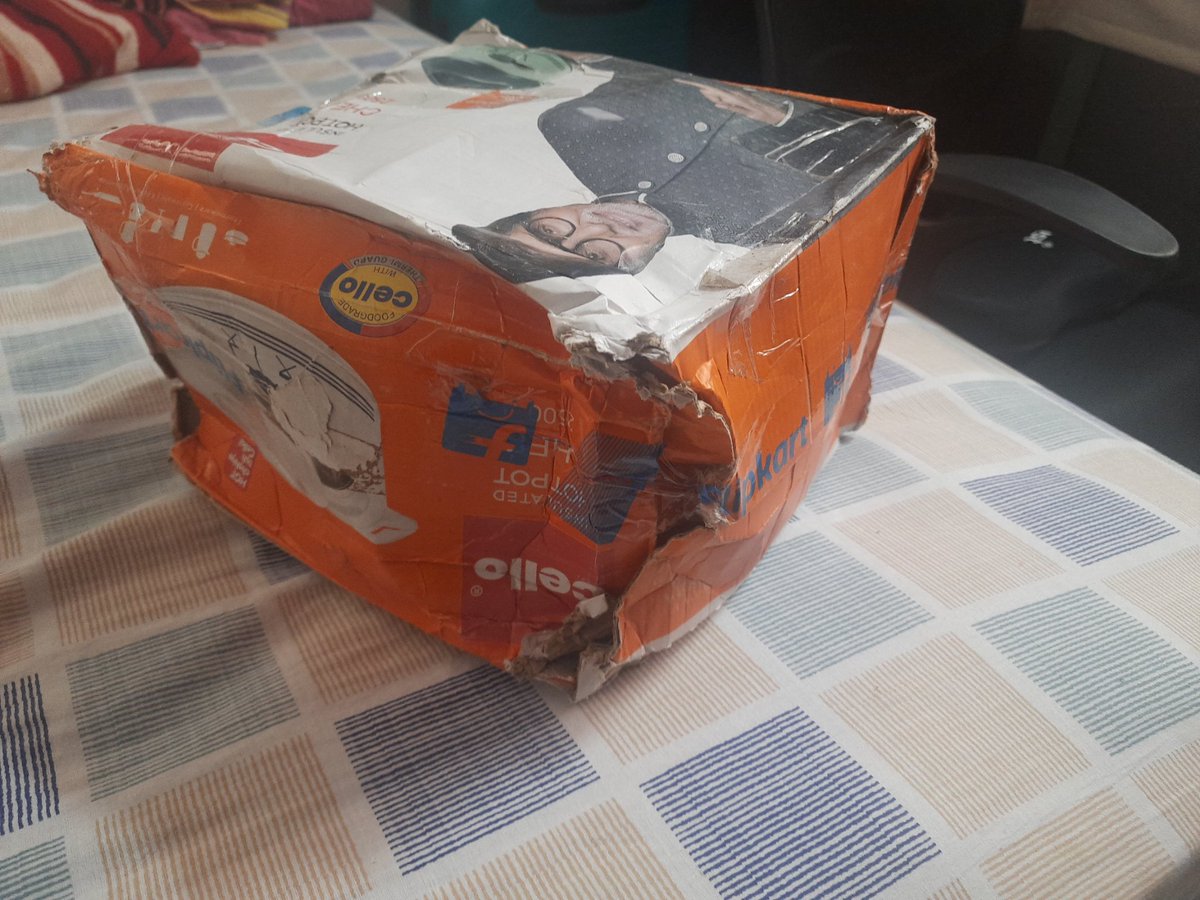 satya_narayen's tweet photo. I was just amazed by Flipkart's product handling. I suspect they have played football with my product.

@Flipkart @flipkartsupport @flipkartsupport  @CimGOI https://t.co/imL5YVGytu