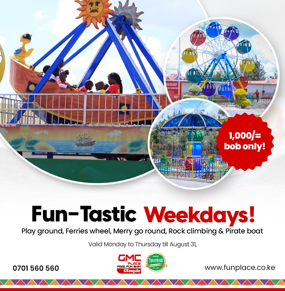 janemutuku8's tweet photo. Dear parents, Here is a FUNtastic way to keep your young ones engaged this holiday season.Don't miss out on our FUNtastic weekday offers on games at Kshs 1000! What's more? We also have great discounts on swimming. Get more details on 0701 560 560. Because here, #TheFunNeverEnds https://t.co/9lfPO2S8gP
