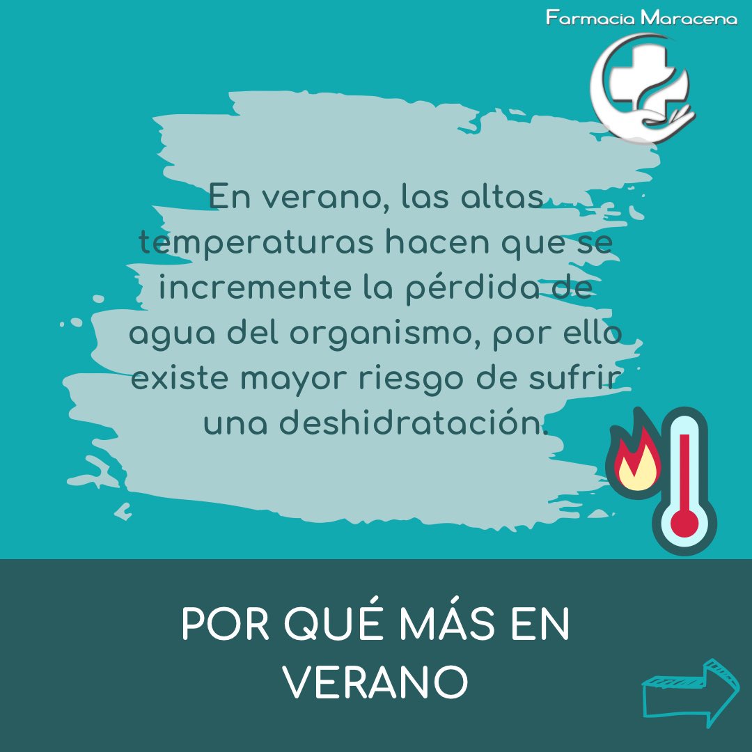 fciamaracena's tweet photo. El agua es esencial para nuestro organismo, ya que cumple diversas funciones vitales en él.
 ¡Mantente hidratado este verano y cuida tu salud! 💧

Recuerda que en Farmacia Maracena contamos con servicio de nutrición, ¡consulta con nosotros! https://t.co/Ul1wHeOaYn