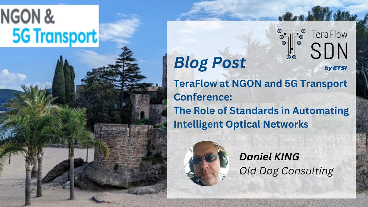 TeraFlow H2020 (@teraflow_h2020) on Twitter photo In June 2023, <a href="/TeraFlowSDN/">TeraFlowSDN</a> visited the <a href="/NGONSeries/">NGON & 5G Transport</a> conference. Our workshop provided insights into IETF #standardisation efforts for automating intelligent #optical #network control.
Read more:
➡️teraflow-h2020.eu/blog/teraflow-…
<a href="/danielkinguk/">Daniel King</a> <a href="/LlanOldDog/">Old Dog</a> <a href="/filippo_cugini/">filippo</a> <a href="/TefTech_EN/">Telefónica Tech EN</a> In June 2023, <a href="/TeraFlowSDN/">TeraFlowSDN</a> visited the <a href="/NGONSeries/">NGON & 5G Transport</a> conference. Our workshop provided insights into IETF #standardisation efforts for automating intelligent #optical #network control.
Read more:
➡️teraflow-h2020.eu/blog/teraflow-…
<a href="/danielkinguk/">Daniel King</a> <a href="/LlanOldDog/">Old Dog</a> <a href="/filippo_cugini/">filippo</a> <a href="/TefTech_EN/">Telefónica Tech EN</a>