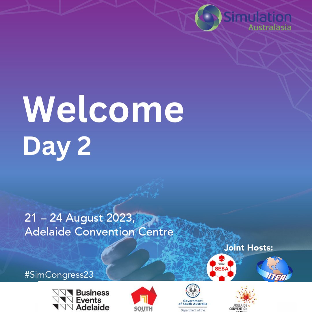 Day 2 #Simcongress23 has arrived! Looking forward to another great day of speakers panel discussions, workshops and our 2023 Awards dinner this evening