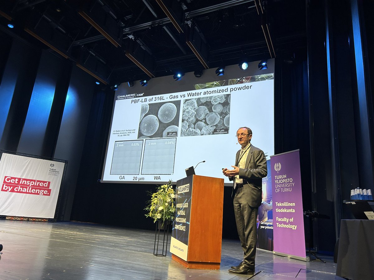 HeidiPiili's tweet photo. First keynote speech in NOLAMP19 | Nordic Laser Material Processing conference in Turku of prof. Eduard Hryha from @chalmersuniv. @UniTurku #nolamp19 #turku #laser #photnics #additivemanufacturing https://t.co/Oq35CRKHRD