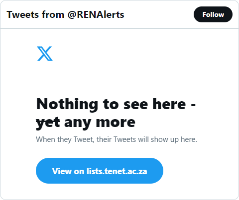 (Discontinued)SA NREN Operational Updates & Alerts tweet media