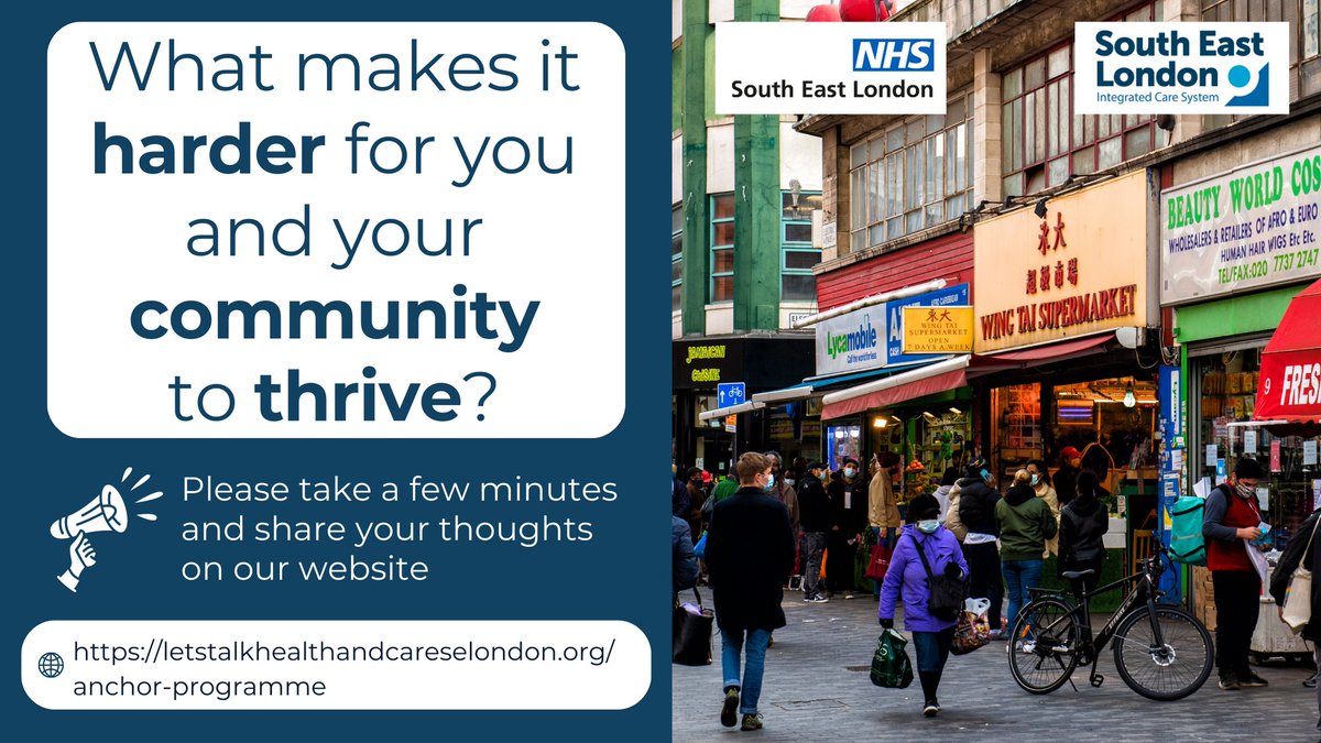 Lambeth Together (@lambethtogether) on Twitter photo Do you want to help the NHS improve day-to-day life in #Lambeth and your community?
💬 Join the conversation to help make your local area a healthier and fairer place to live and work in: letstalkhealthandcareselondon.org/anchor-program…
<a href="/lambeth_council/">Lambeth Council</a> <a href="/HWLambeth/">Healthwatch Lambeth</a> <a href="/KingsCollegeNHS/">King's College NHS</a> <a href="/GSTTnhs/">Guy's and St Thomas'</a> <a href="/MaudsleyNHS/">NHS Maudsley</a> Do you want to help the NHS improve day-to-day life in #Lambeth and your community?
💬 Join the conversation to help make your local area a healthier and fairer place to live and work in: letstalkhealthandcareselondon.org/anchor-program…
<a href="/lambeth_council/">Lambeth Council</a> <a href="/HWLambeth/">Healthwatch Lambeth</a> <a href="/KingsCollegeNHS/">King's College NHS</a> <a href="/GSTTnhs/">Guy's and St Thomas'</a> <a href="/MaudsleyNHS/">NHS Maudsley</a>