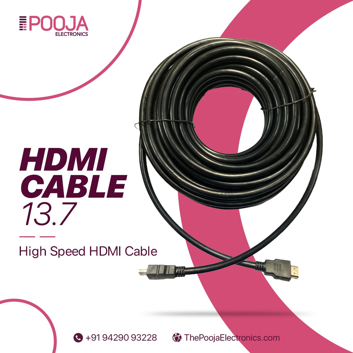 Don't compromise on quality. Transform your viewing experience with our high-speed
HDMI cables.
.
#poojaelectronics #HDMICables #HighDefinition #Connectivity #AudioVideo #HomeTheater
#Entertainment #TechAccessories #DigitalConnections #TrustedRepairs #audiovisualsolutions