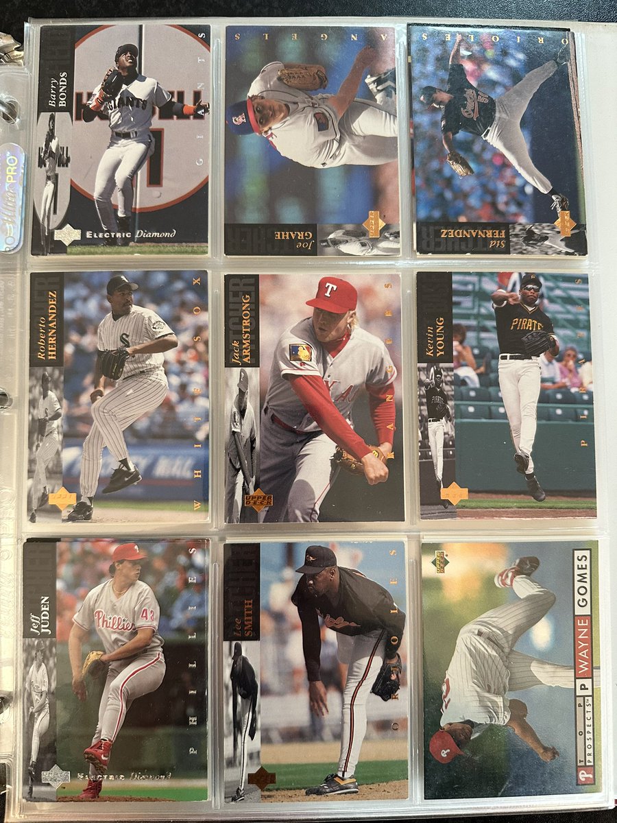bradynmarch's tweet photo. @billburr look what I found in the shed! Some old baseball cards. From '93. https://t.co/SQvgtM4J3h