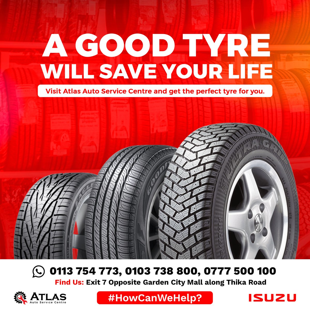 Atlasautocentre's tweet photo. ππ§A good tire is worth its weight in gold.Don't risk your life with bad tyres. Visit Atlas Auto Service Service Centre and get the perfect tire for you.π―π§β¨ #howcanwehelp #carmaintenance #autorepair #safetyfirst #atlasautoservice https://t.co/de6tpMRfaz