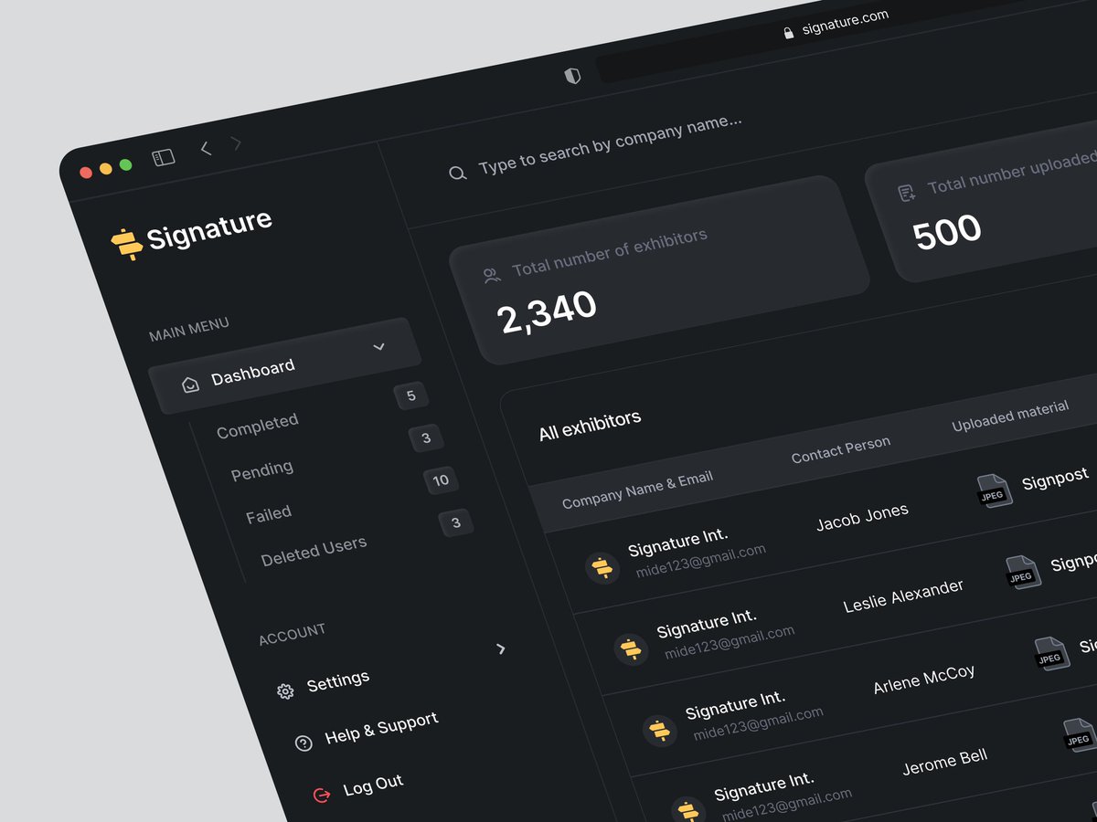 mide_ajibade's tweet image. Dark Mode✨

The goal is to create an easy-to-use admin dashboard for efficiently handling package plans and signpost images submitted by exhibitors/companies via the landing page. 

#admindashboard 
#Webdesign #DashboardDesign