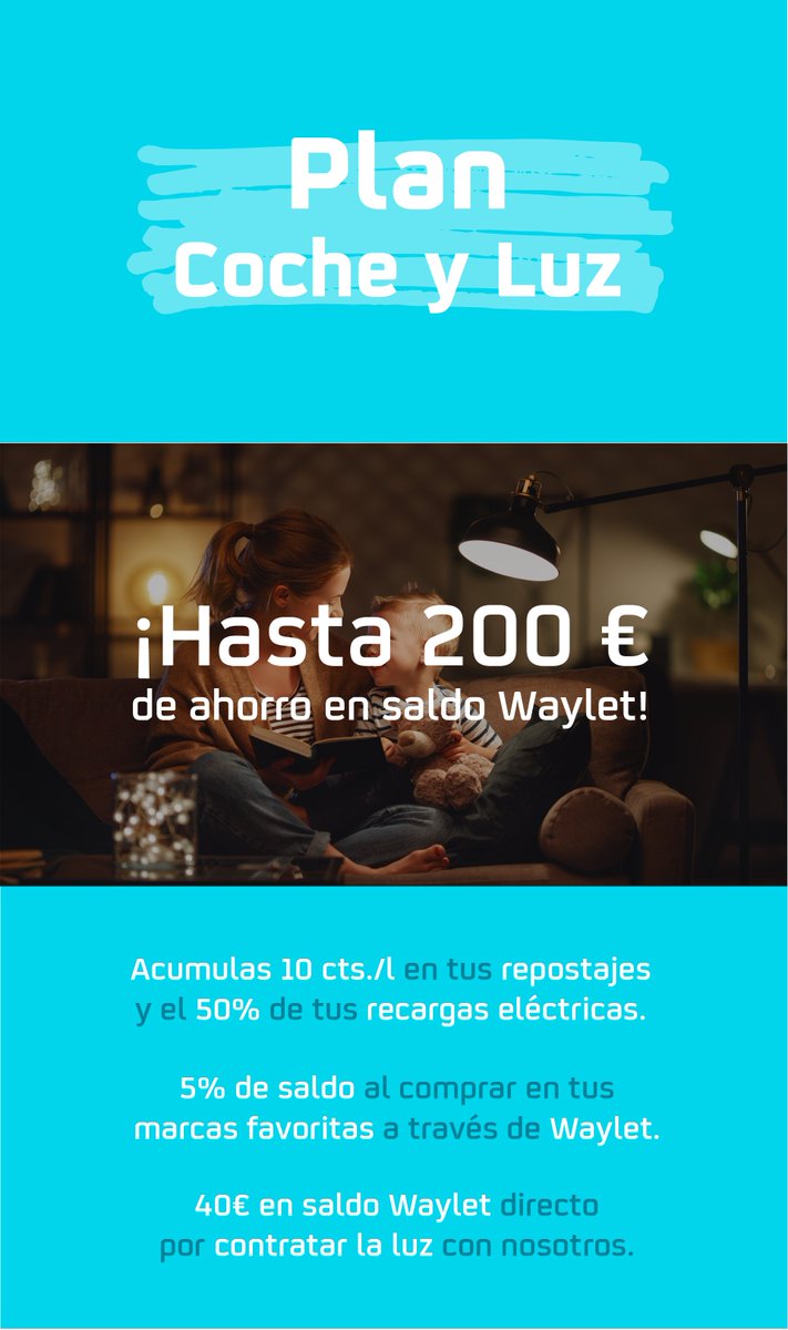 Repsol's tweet photo. ¡Disfruta de tus vacaciones mientras ahorras! 

Pincha en el beneficio y descubre con qué plan generarás más saldo en @MyWaylet para ahorrar con las energías de tu vehículo y hogar al #ConectarEnergías. ¿Con cuál te quedas? 😉

https://t.co/fJIjICOupg https://t.co/EfHEk9WPE8