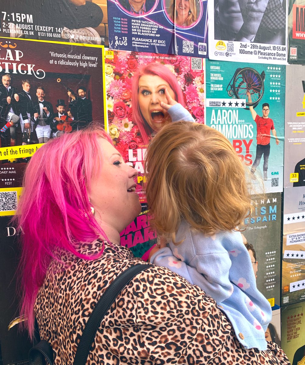 Debuting a show at the fringe is odd! the last week now but yeah;
-I’m up here with a one year old
-Doing my NHS day job remotely 
-I miss me Mom and me cat 
-I think I feel proud of myself?
Also every ticket not sold is slapping food out of my sweet child’s mouth 
#edfringe23