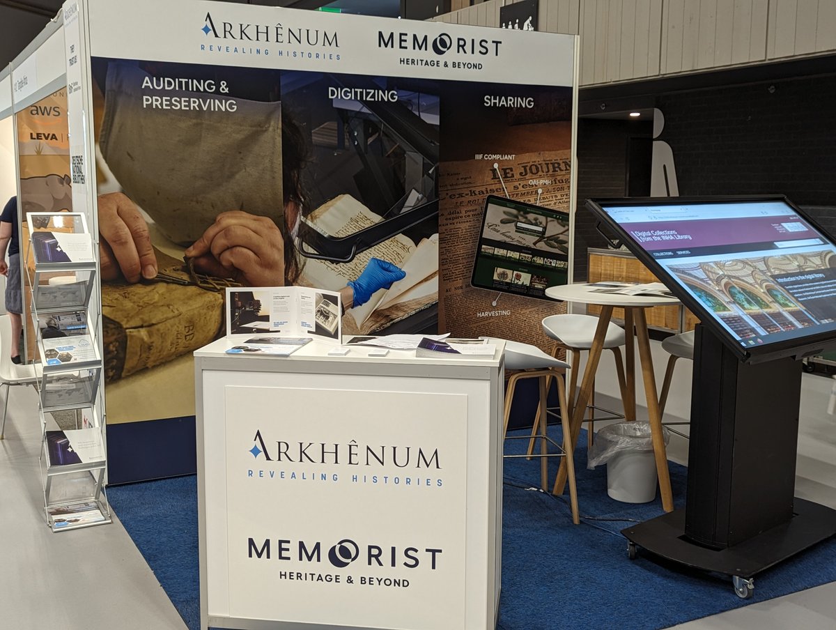 Le salon IFLA est lancé! Les bibliothèques nationales, municipales, universitaires et instituts se retrouvent à Rotterdam. Retrouvez Arkhênum sur stand A13 : audit, restauration de collections patrimoniales, numérisation,valorisation en ligne. #patrimoine #valorisation #wlic2023