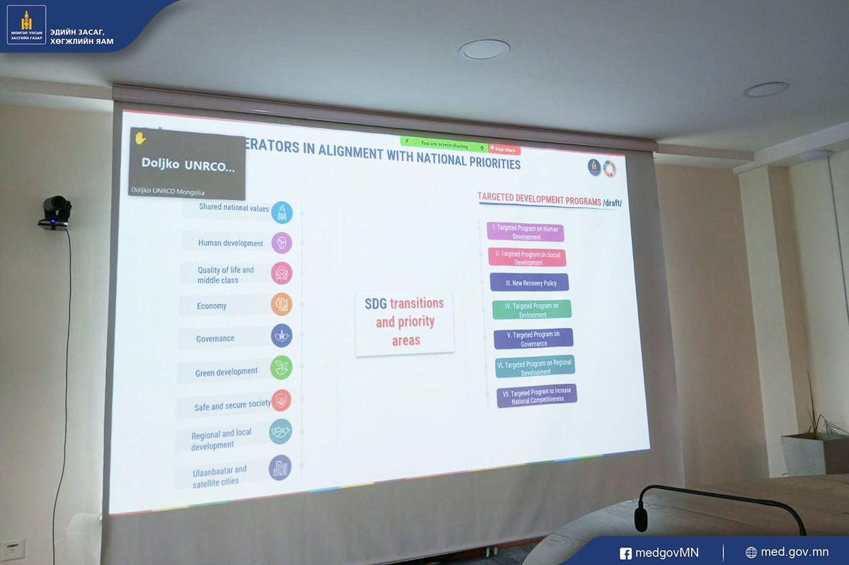 2023 оны 9-р сарын 7-нд зохион байгуулах Тогтвортой хөгжлийн төлөөх Үндэсний чуулганыг  угтан Хөгжлийн түнш байгууллагуудтай  Зөвлөлдөх уулзалт зохион бгуулав.  Уулзалтаар ТХЗ-ын хэрэгжилтийг хурдасгах арга зам,тэдгээрийг дунд хугацааны бодлогод хэрхэн тусгаж бгаа талаар ярилцав.