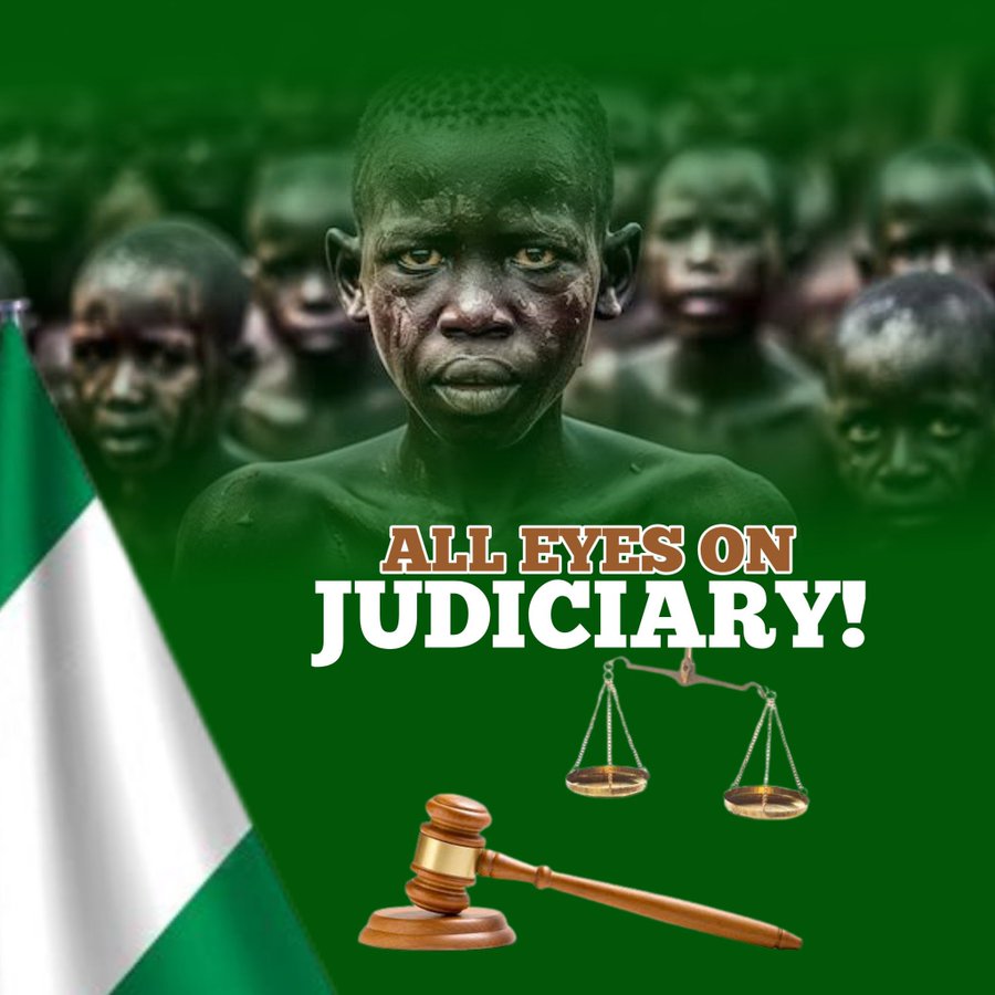 @AishaYesufu #AllEyeOnTheJudiciary