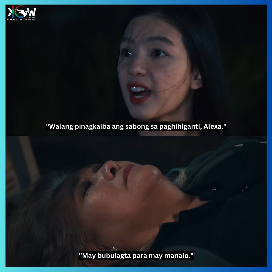 kowalerts's tweet photo. Lala to Alexa: "Walang pinagkaiba ang sabong sa paghihiganti, Alexa. May bubulagta para may manalo."
📷 #DirtyLinen Episode 149 | #DLFallen https://t.co/D9JwHfksSv
