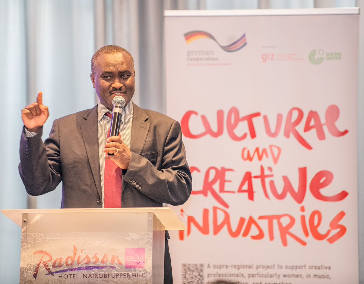 KenyaCopyright's tweet photo. "Copyright is a guardian, you are the enabler"  by  Dr. @MelissaOmino  Director @StrathCIPIT #keynote speech 
@davidmuriithi 
@giz_gmbh 
@GermanyinKenya 
@NikiMags 
@kiped721 https://t.co/i2KSPxqvDP