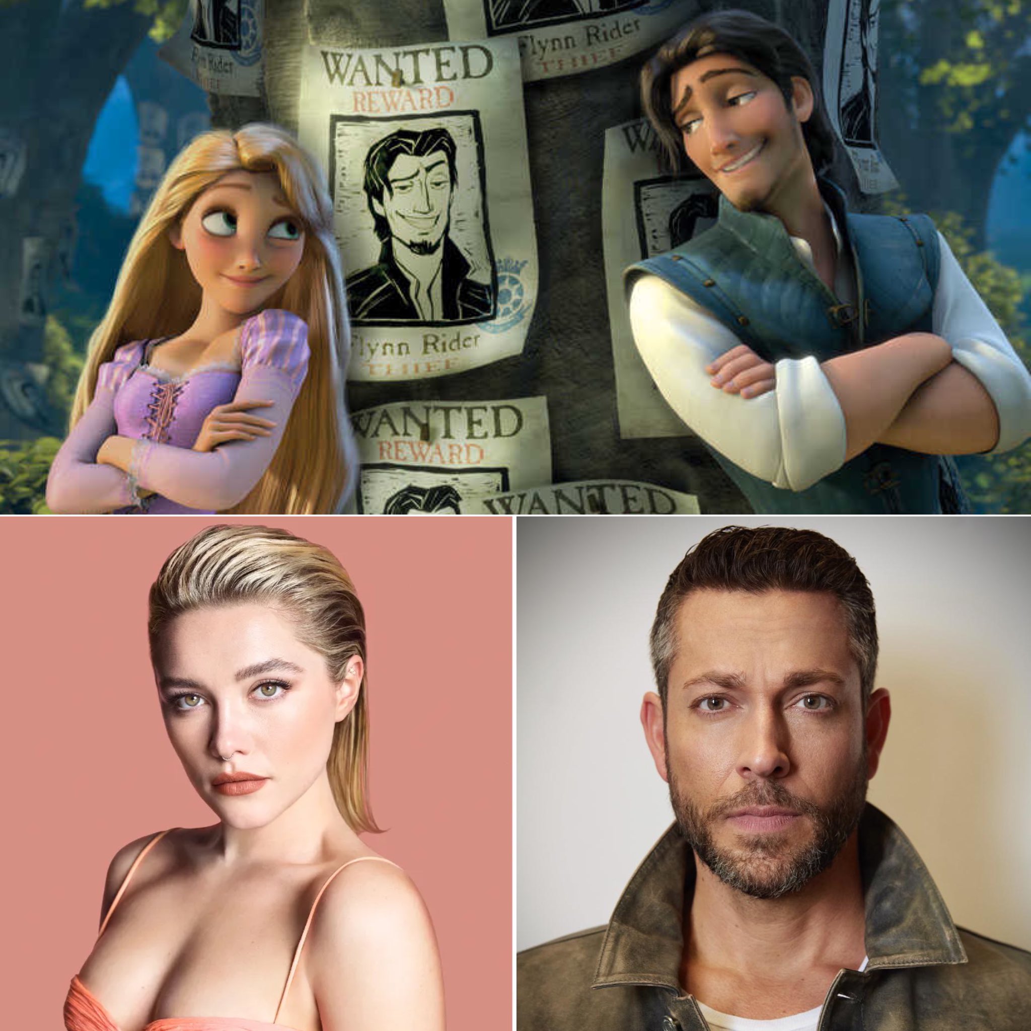 Zachary Levi Suggests Himself as Flynn Rider Alongside Florence Pugh's  Rapunzel in Tangled Live Action Remake - IMDb