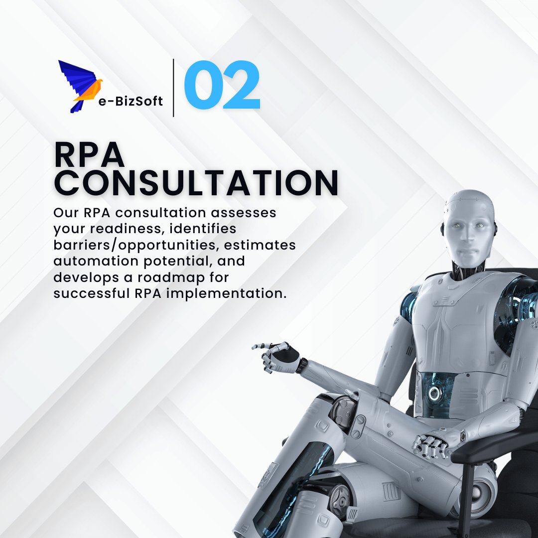 ebizsoft's tweet photo. Part 1
RPA automates your company’s everyday tasks, enhances Productivity, increases precision, and allows your workforce to focus more on strategic tasks such as growth and planning, requiring more human analysis.

https://t.co/WRRNq5dkcv

#eBizSoft #RoboticProcessAutomation https://t.co/FcxEidDQhW
