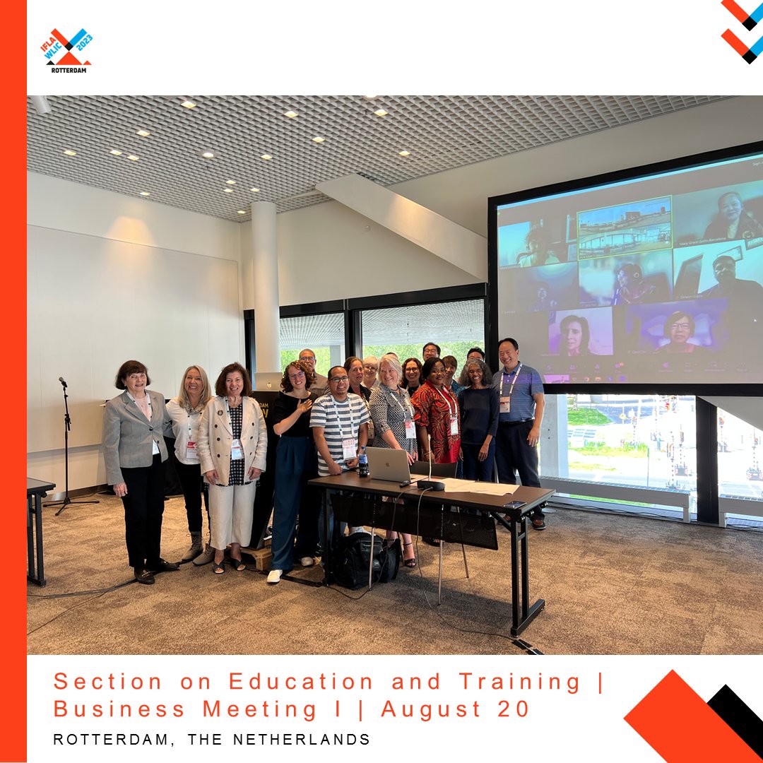 ifla_set's tweet photo. IFLA Section on Education and Training | Business Meeting in Hybrid Format on August 20
Glad to see all  colleagues interested in our activities https://t.co/LpflCSERMM