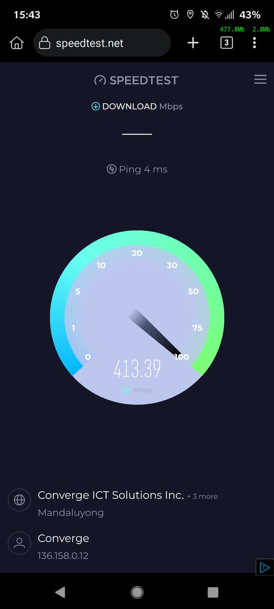lawrencedadula's tweet photo. #YanAngInternetSpeedTestChallenge #FlexYourSpeed https://t.co/rtFimOA5e2
