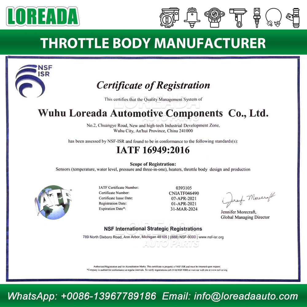 loreadaauto's tweet photo. ✨ LOREADA IATF16949 Certificate ✨
👉 https://t.co/gAkitDYA1w
📧 info@loreadaauto.com
#iaft16949 #autopartsfactory #carpartsfactory #throttlebodyfactory #throttlebody #carrepair #carspareparts #autospareparts #industrial https://t.co/oirFE8lumJ
