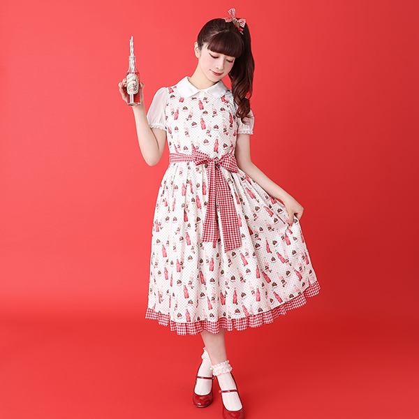 Melody BasKet Cherry soda popジャンパースカート