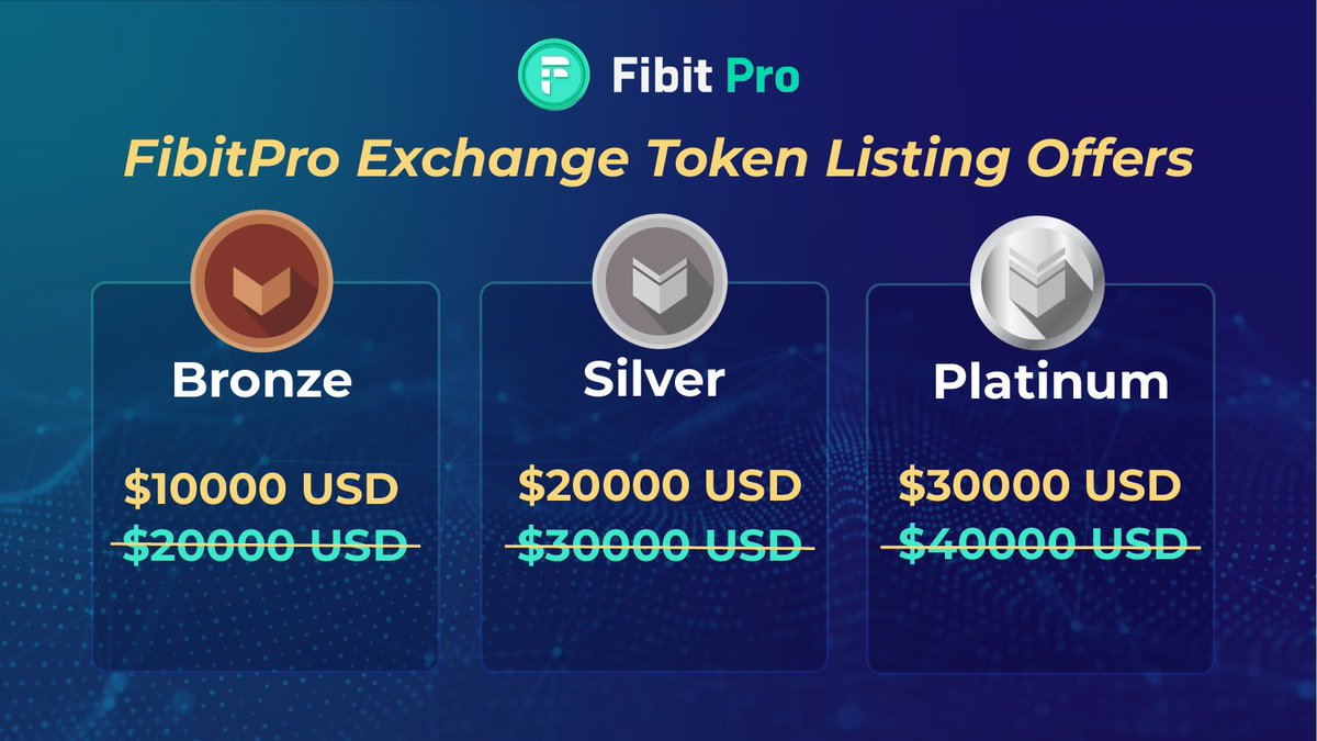 fibitpro's tweet photo. Discount Discount Discount 🎉
List Your Token on World’s First Discount Broking Crypto Exchange : FibitPro
Fill the Form for listing:
https://t.co/ccWeaoCHEp
Or Email at support@fibitpro.com or DM
#coinlisting #CRYPTONEWS #BNB #ETH #BSC #BLOCKCHAIN #FibitPro https://t.co/OCE6iLj9Oz