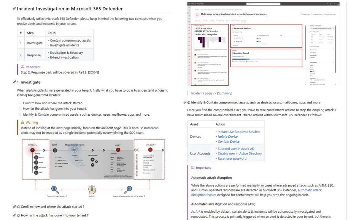 kj_ninja25's tweet image. XDR Blog Incident Response 🎉🎉🎉

✅ XDR Blog part 2 :  github.com/LearningKijo/S… 

Thrilled to share Part 2 - Summarized Incident Response - initial investigation and containment in Microsoft 365 Defender ⁉⁉

#XDR #EDR #Microsoft365Defender #MicrosoftSecurity