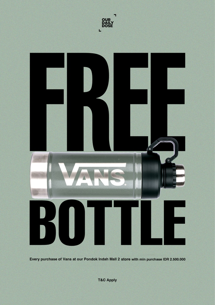PondokIndahMall's tweet photo. Get a Vans Bottle for free, for every purchase of Vans collection at #ourdailydose PIM 2 store.
*T&C apply
OUR DAILY DOSE
Pondok Indah Mall 2
2nd Floor
#OurDailyDosePIM2 https://t.co/9dzj7avz4A