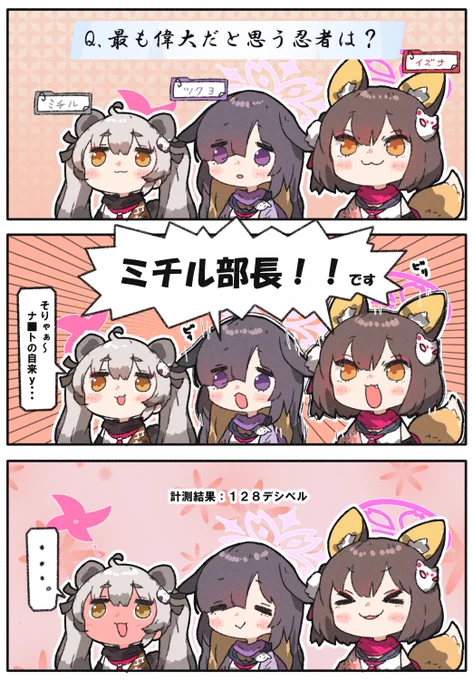めっちゃ尊敬されてるミチル部長
#ブルアカ 