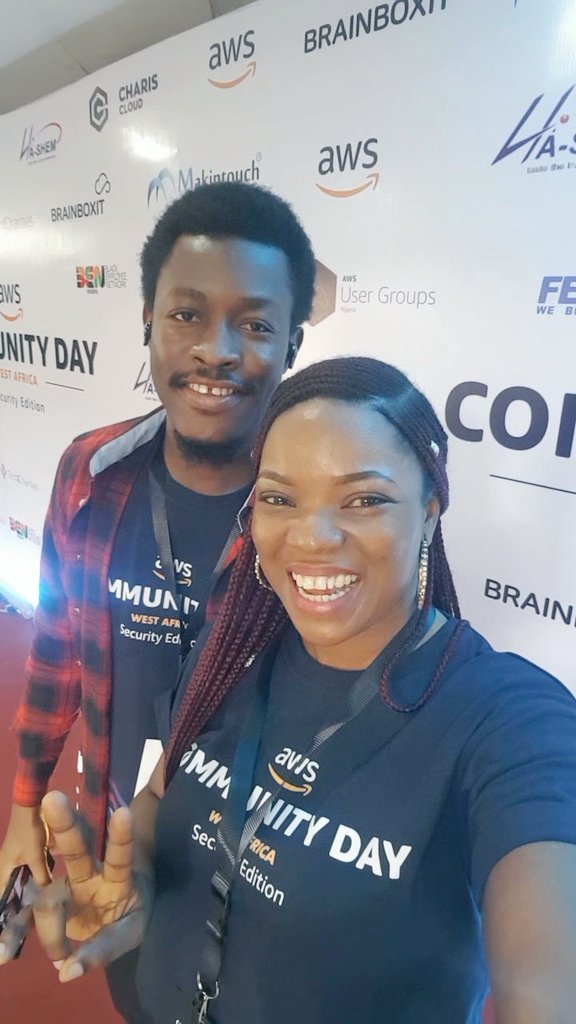 BukolaTestimony's tweet photo. The best part of attending a tech event is networking..
#CloudSecurityEvent 
#awscommunitydaywestafrica
#awscommunityday
#awsusergroupwestafrica https://t.co/kGzVwUhnfK