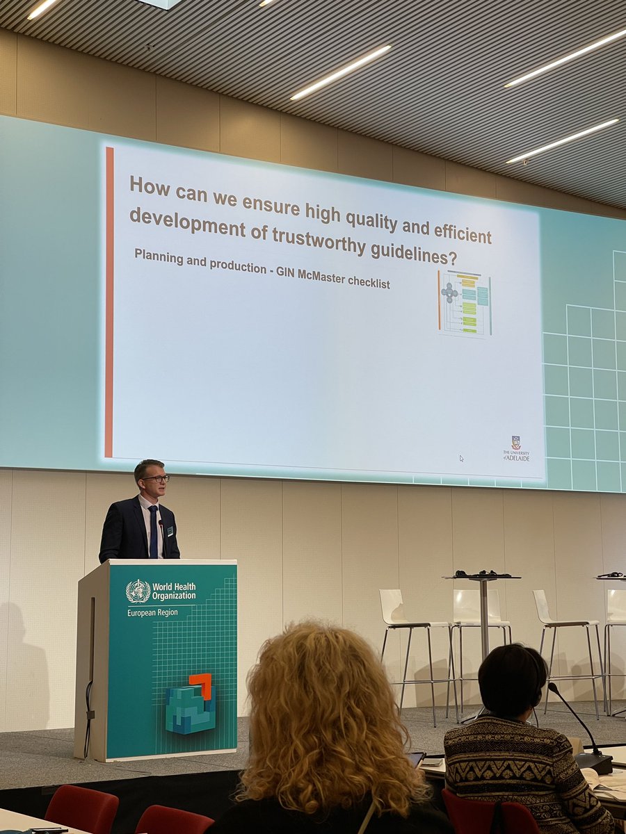 Here is our launch of the @WHO_Europe manual for guideline adaptation based on @GRADE_WG adaptation methods. To be credible guidelines need to adhere to standards summarized in the book ⬇️ @ZacMunn @marge_reinap @Elie__Akl @MKlugar @gin_member