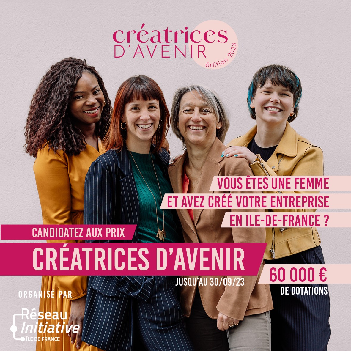 GAvenir77's tweet photo. Entrepreneuses Seine et Marnaises .... vous avez jusqu'au 30 septembre pour candidater à l’édition 2023 du concours « Créatrices d’Avenir » : 

🎯 https://t.co/irVyFaGjkQ

#Avenir77 #ete2023 #entreprendre #seineetmarne #soutenir #economie #femmes #entreprise #startup #actions https://t.co/Z5zjhugrao