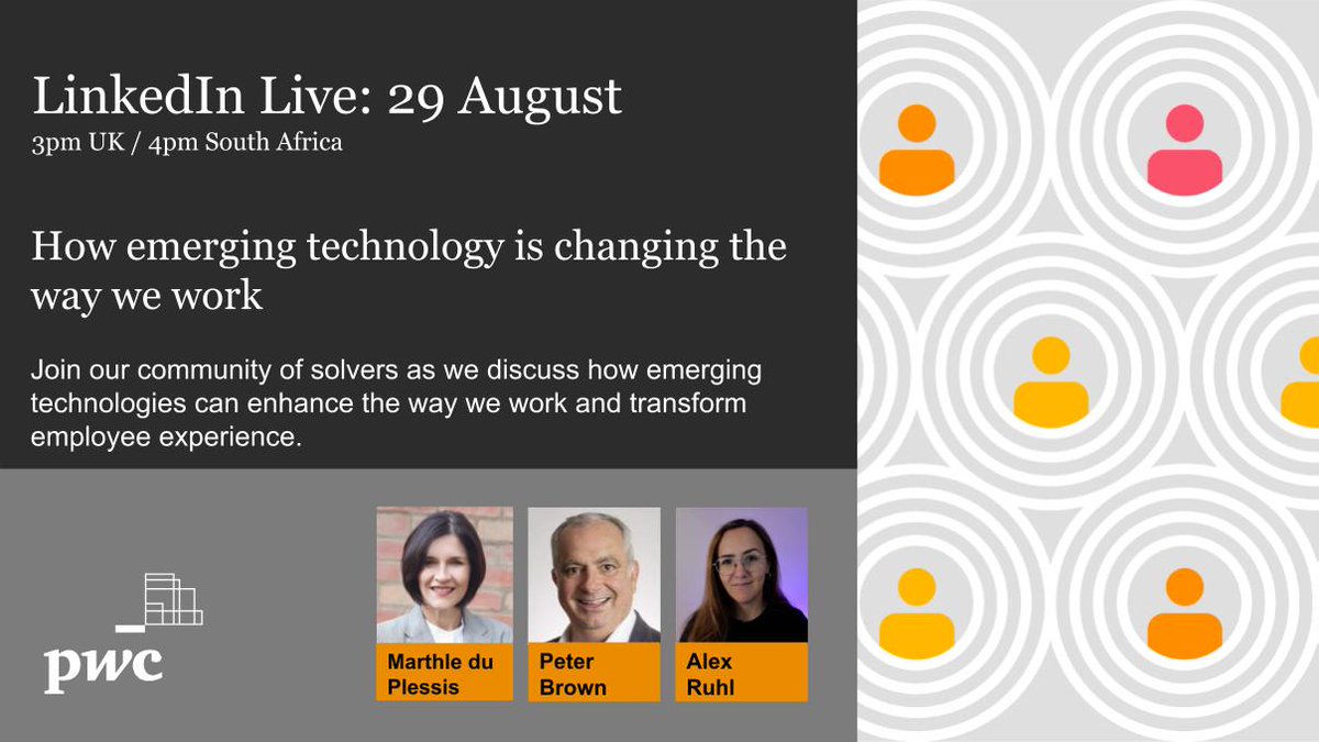 As the use of emerging technologies continues to rapidly evolve, how can organisations and workers stay ahead? #GenAI #Metaverse #VR Join us to find out more: bitly.ws/SLEr 📆Tues 29th August ⏰3pm UK/4pm South Africa