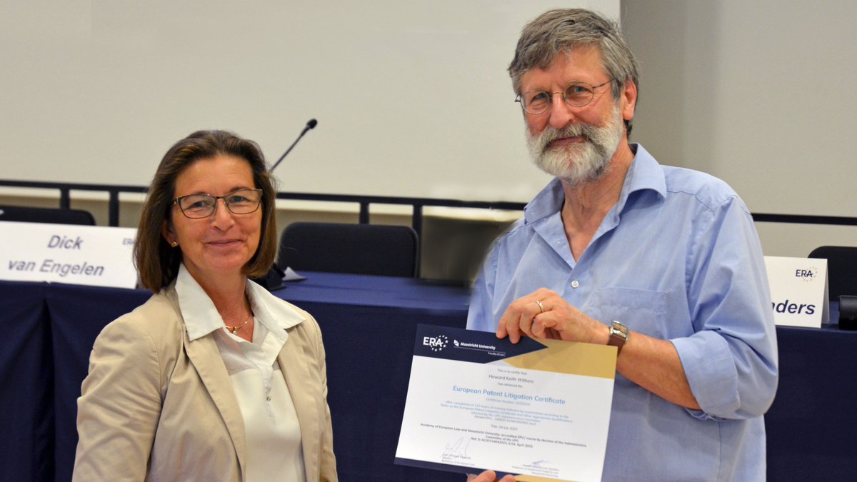 Academy of European Law (@eratrier) on Twitter photo 20 European Patent Attorneys graduated from our first EPLC course in July:
👉 sohub.io/uych
❗Accredited EPLC course by decision of the Administrative Committee of the UPC // carried out in partnership with the <a href="/MaastrichtU/">Maastricht University</a>
#eplc #upc #patentlaw #legaltraining 20 European Patent Attorneys graduated from our first EPLC course in July:
👉 sohub.io/uych
❗Accredited EPLC course by decision of the Administrative Committee of the UPC // carried out in partnership with the <a href="/MaastrichtU/">Maastricht University</a>
#eplc #upc #patentlaw #legaltraining