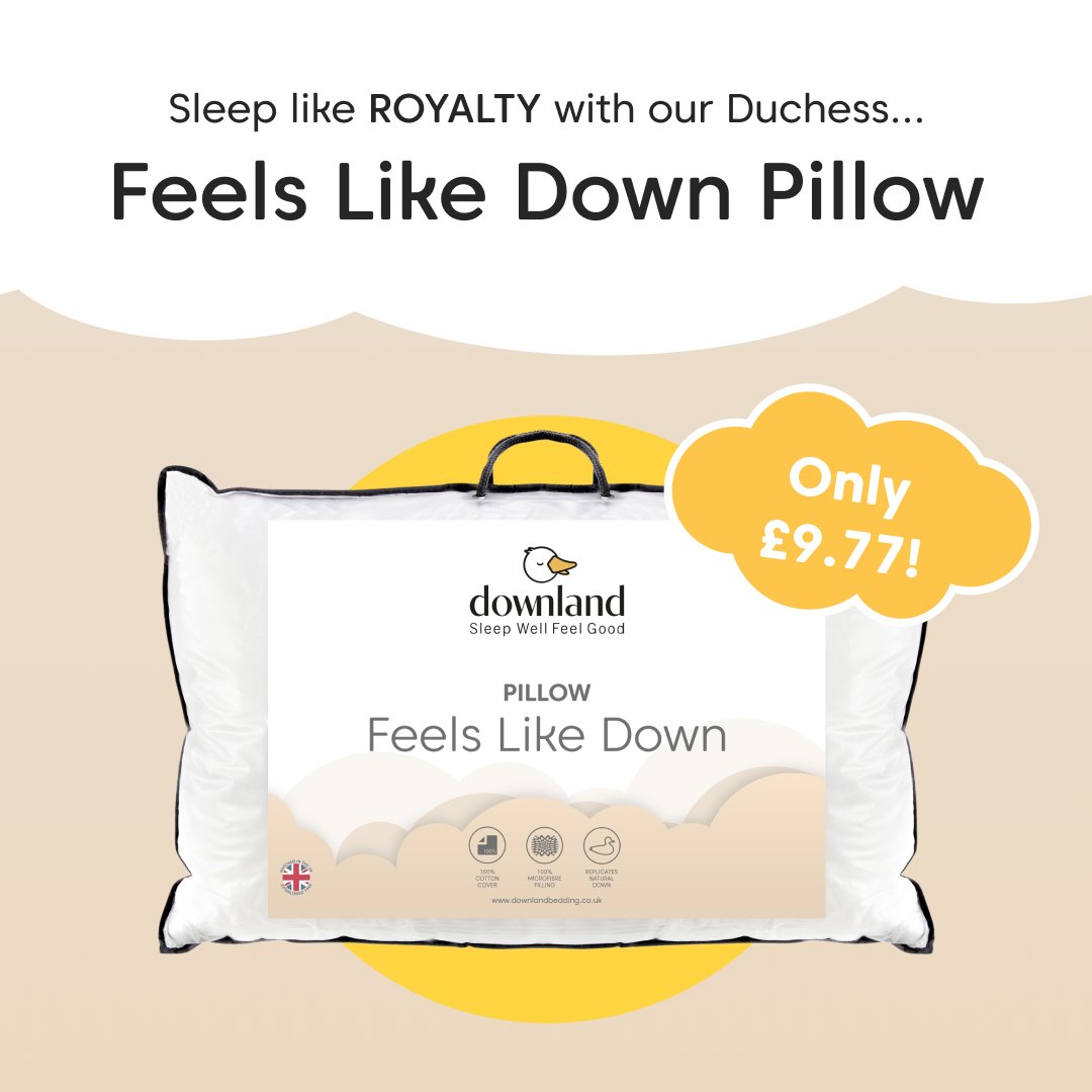 DownlandBedding's tweet image. Experience a hotel from home and indulge in luxury with our Feels like Down Duchess Pillows. 🏨✨ 

Buy yours today! downlandbedding.co.uk/downland-duche…

#SleepWellFeelGood 🌙✨