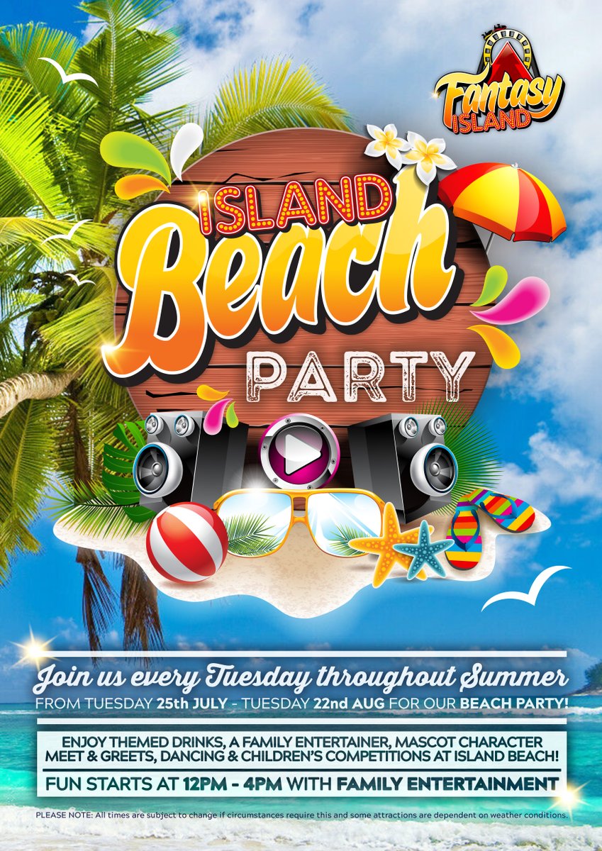 fantasyislanduk's tweet photo. Time to Party! ๐๏ธ
Our Beach Party is in full swing! Join us this afternoon for endless fun, games, and fantastic vibes at Island Beach. Let's make unforgettable memories by the sea! ๐บ๐โโ๏ธ๐
#BeachParty #IslandFun #SunnyVibes #FantasyIsland https://t.co/rt1GbX8O6l