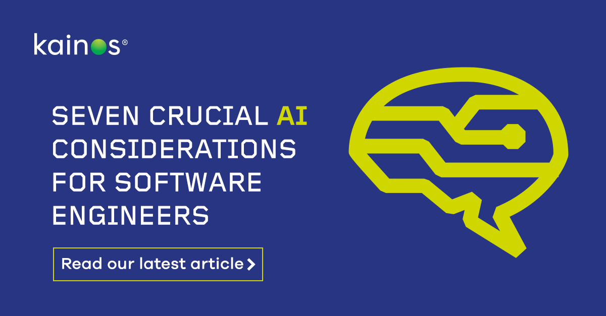 AI is reshaping the software engineering industry. To ensure the technology is utilised and adopted appropriately, we're going to look at seven considerations software engineers should keep in mind when implementing AI.  #AI #innovation
ow.ly/nnr250Ph00x
