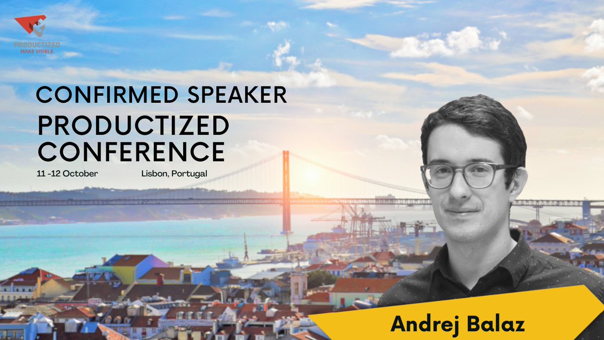 ProductizedConf's tweet image. 🌟 Andrej Balaz is the speaker announced this week. Andrej Balaz is working as a Staff Researcher in Growth at MiroHQ. 
#Productized23 #SummerPosts #VacationVibes #BusinessInSummer